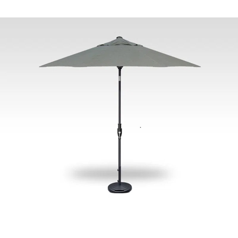 Parasol de marché Glide Tilt Octagon, H 93,1 po x l 87,9 po x P 87,9 po, Argent argent