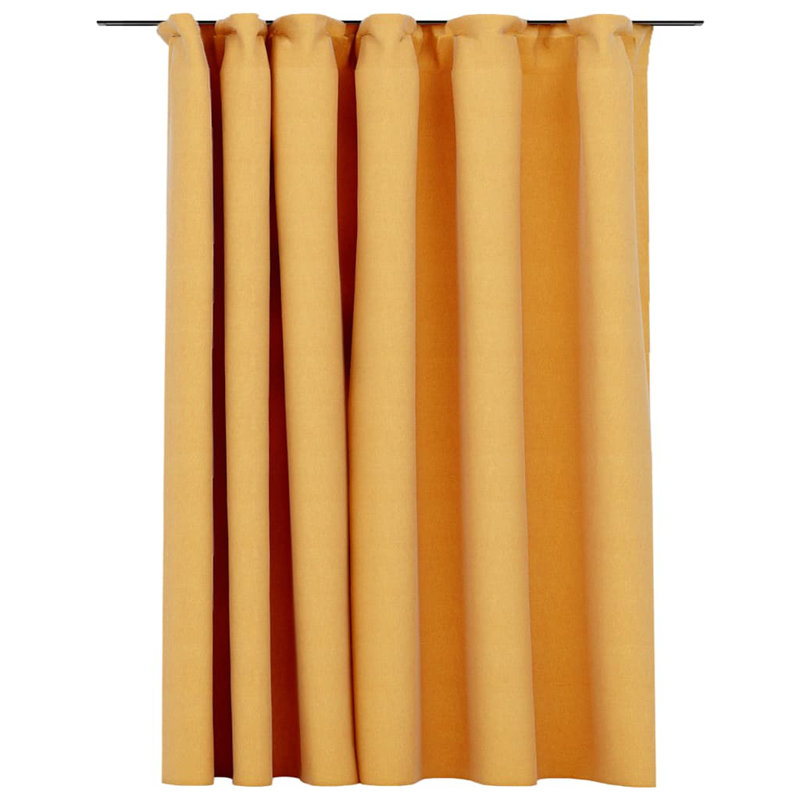 Chaaya Blackout Curtain Single Panel, Yellow
