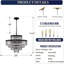 Luminaire suspendu en cristal moderne avec cristaux K9 pour salle à manger, salon, vestibule, couloir, 13 lumières-220405607