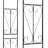 Adaleen 135cm W x 39cm D Metal Arbour in Black