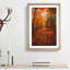 Autumn Forest Pathway In Abstract - Single Picture Frame Painting-55456919-55456923