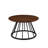 Lauryna Pedestal Coffee Table，Modern Round Coffee Table with Metal Base-2115891647-2108247443