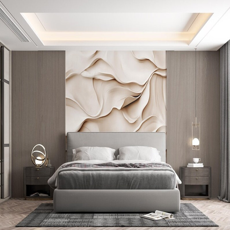 Texture crème abstraite, L 96 po x l 108 po