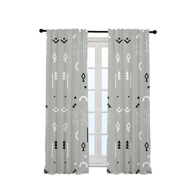 Arawn Semi Sheer Curtain Single Panel