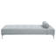 Lit en velours gris sophistiqué - choix de couleur polyvalent avec assise stable et structure en métal