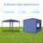 10'X10' Party Tent Outdoor Heavy Duty Gazebo Wedding Canopy + 4 Removable Walls-113632948-113632947