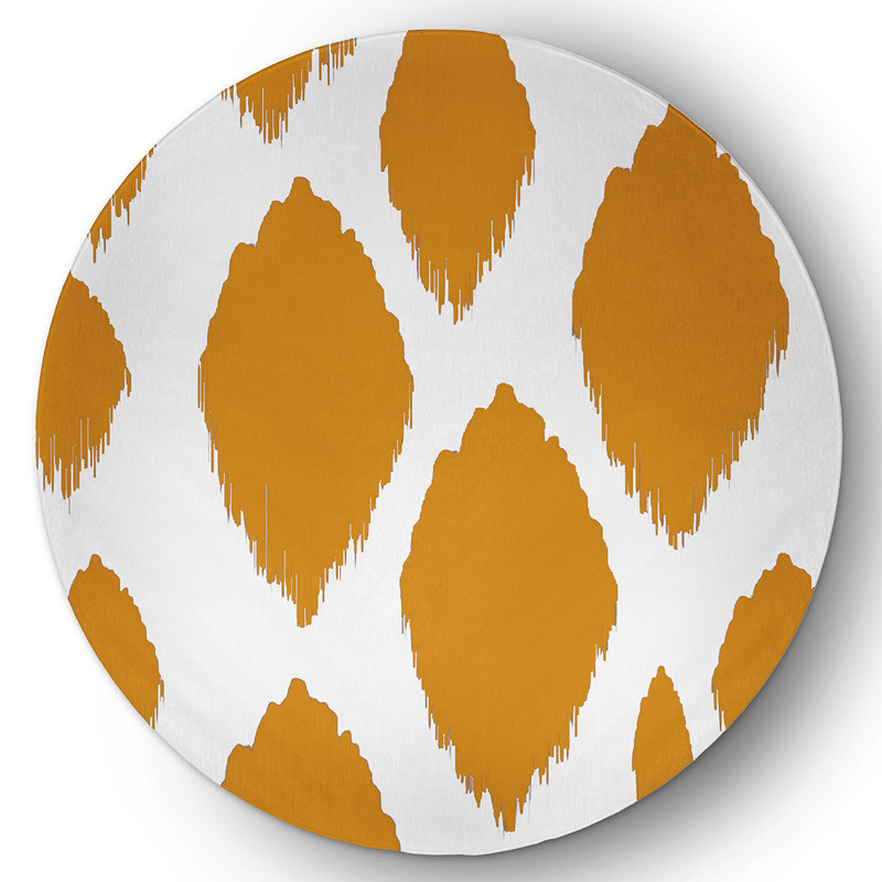 Pomeroy Chenille Abstract Indoor Rug, Round 5'