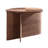 Modern Walnut And Sapphire Marble Irregular Coffee Table Nesting Set