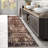 Machine Washable Vintage Area Rug - Soft Carpet with Non-Slip Backing for Living Room, Bedroom, Office,Red-606586437