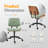 PU Trapezoid Curved Back Swivel Office Chair-937746455