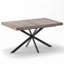 Table de salle à manger extensible rétro avec boîte de rangement Retro (55,11 po à 70,86 po, gris, 4 à 6 places)-1307291196