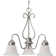 V2353 Pitkin 3-Light Shaded Classic/Traditional Chandelier with Bell Shape Alabaster Glass Shades