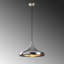 Lustre scandinave élégant Glam, finition argentée, 13,8 po x 13,8 po | Hauteur: 45,7 pouces, longueur du câble: 35,4 pouces | Corps en métal, douille E27 (40 W maximum), indice de protection IP20 | Parfait pour le salon et la salle à manger modernes-1317323180