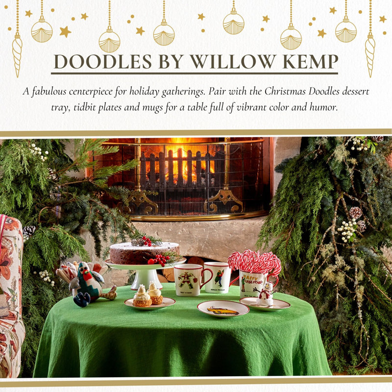 Doodles Best in Snow Cake Stand