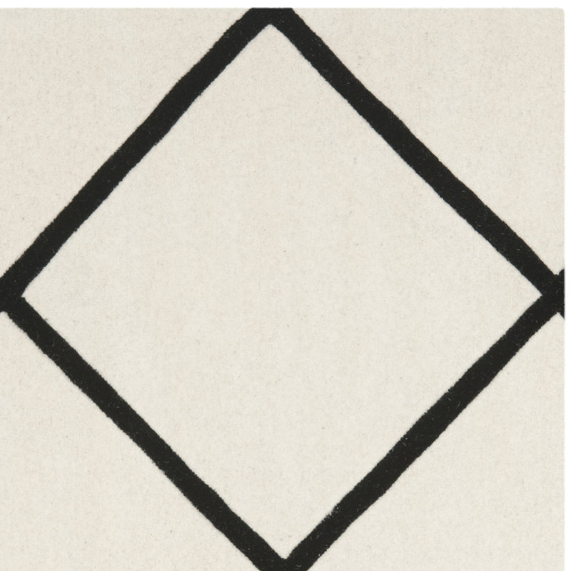 Teresita Hand Tufted Wool Geometric Rug, Square 7'