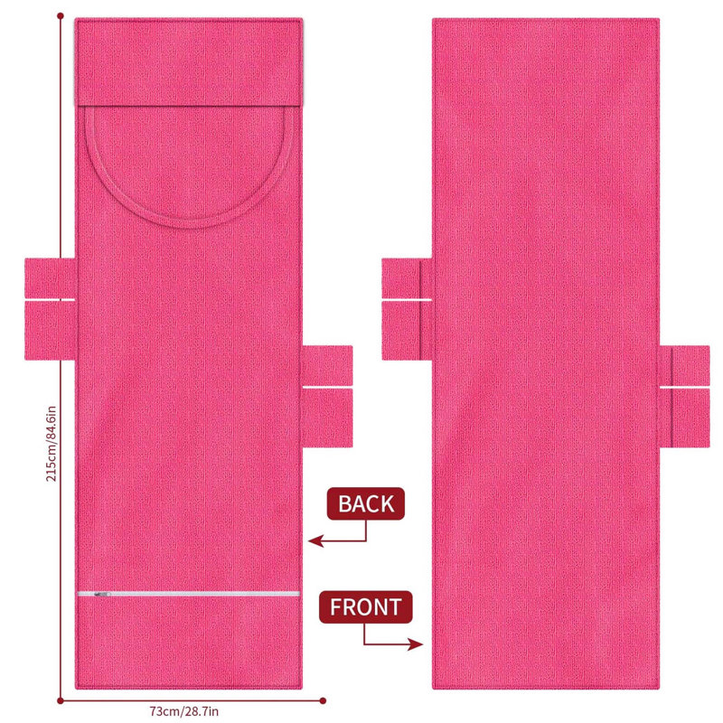100% Cotton Beach Towel, Pink
