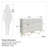Commode double 6 tiroirs l 54,3 po Blair