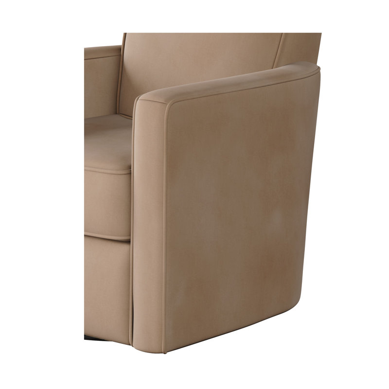 Fauteuil oscillant pivotant Balina Bindi, Bella Blush, H 38 po x l 35 po x P 36 po  