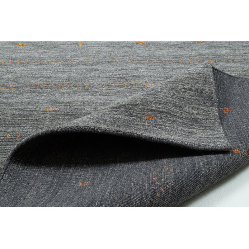 Anneliese Solid Colour Wool Hand Woven Area Rug, Rectangular 90 x 160 cm