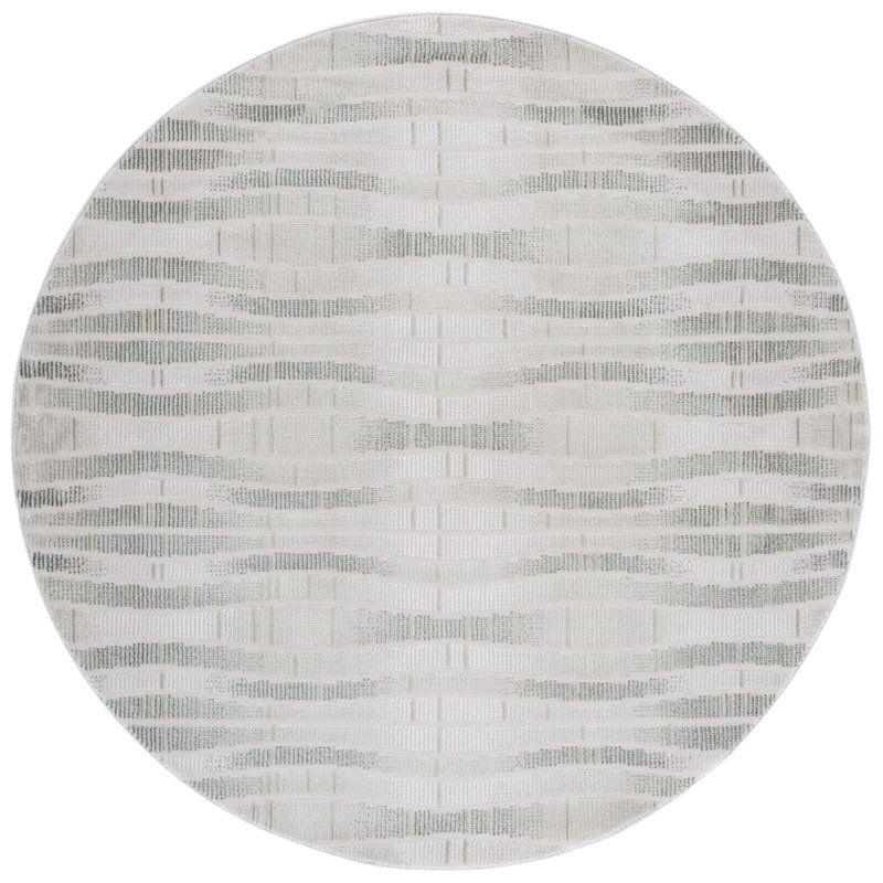 Tristah Performance Abstract Rug, Round 6'7"