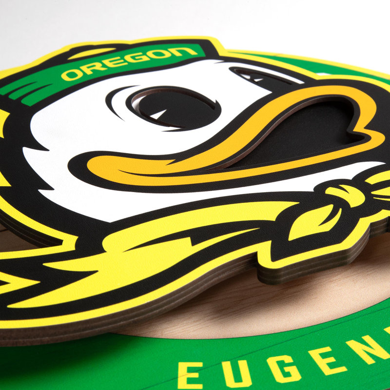 NCAA Oregon Ducks 3DX Circle Wall Art