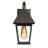 1-Light Black Outdoor Sconce Light Coach Wall Mount Sconce