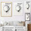 Couronne noire et blanche simple - Art mural encadré couronne-1691903000-1691903003