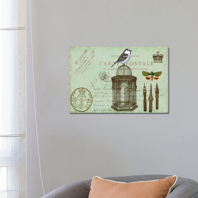 Postcards Of Paris II by Sandy Lloyd - Wrapped Canvas Print, 66.04 cm H x 45.72 cm W x 3.175 cm D