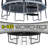 Sportspower TruJump 12' Round Trampoline with Safety Enclosure & with Lifetime Warranty on Jump Mat-87655205