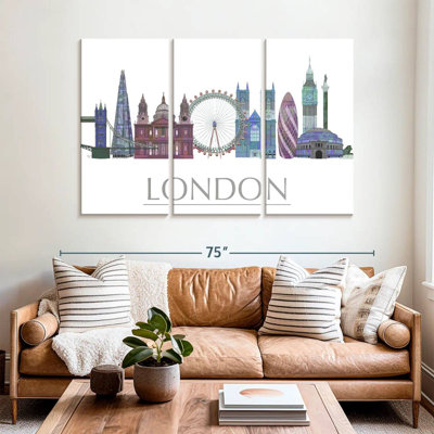 Rorry London Skyline Coloured Buildings