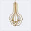 Helal 4 - Light Iron Empire Chandelier