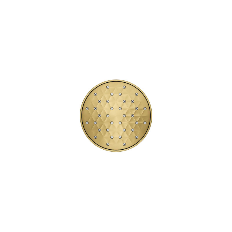 Awaken G90 Single-Function Full/Standard Fixed Shower Head, Vibrant Brushed Moderne Brass,  1.75 GPM