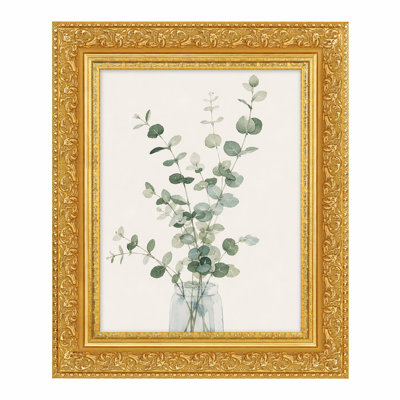 Vintage Picture Frame Gold Wide Molding Wall Display