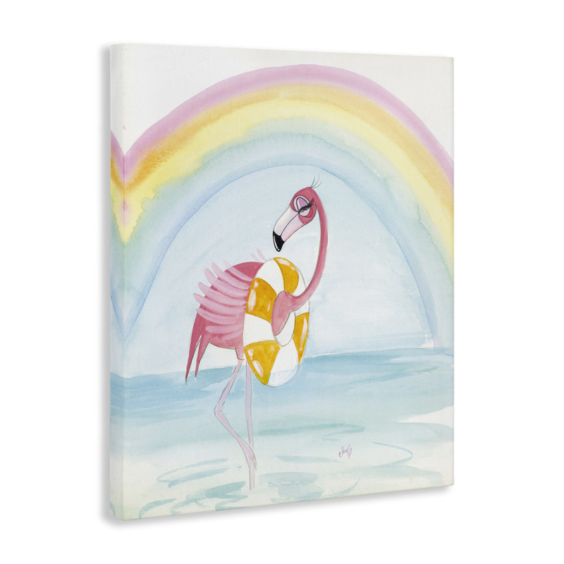 «Summer Beach Flamingo» par Stellar Design Studio, H 20 po x l 16 po
