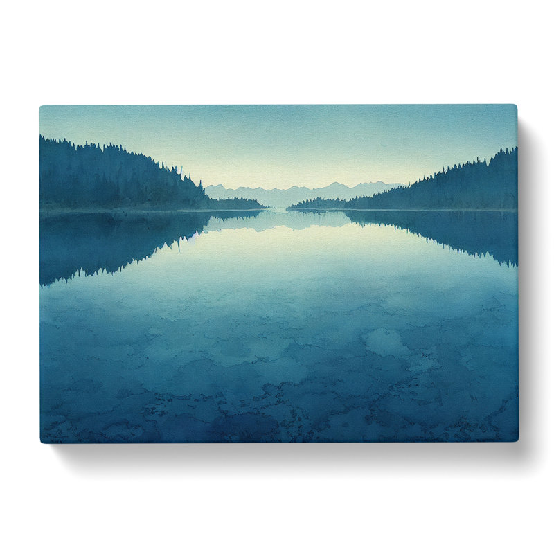 Serenity of the Lake - Wrapped Canvas, 35cm H x 50cm W x 3cm D