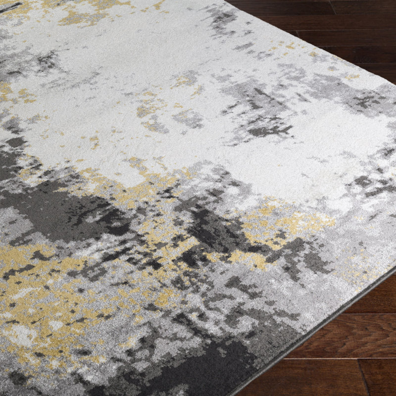 Kohn Abstract Indoor Rug, Rectangle 7'11" x 10'