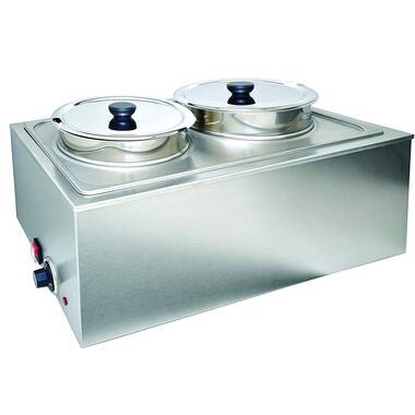 Koolmore CFW-4 Bain Marie Countertop Stainless Steel Food Warmer in Silver