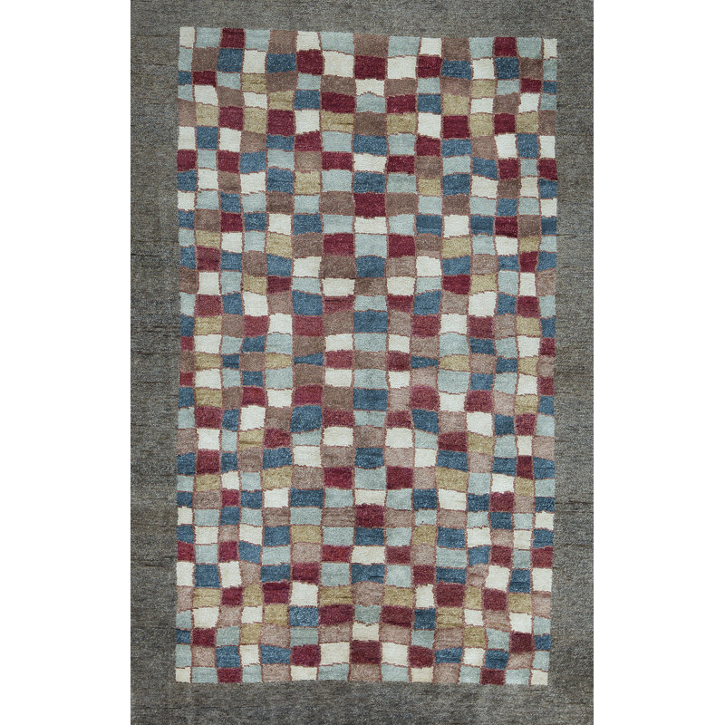 Hand-Knotted High-Quality Brown and Brown Area Rug