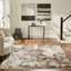 Lightfoot Abstract Area Rug in Ivory/Gray-1704707824