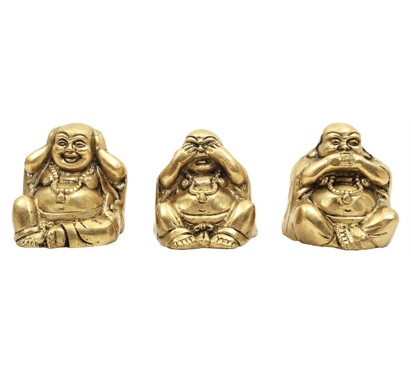 Ensemble de 3 figurines «Teaching of Ignorer the Evil»