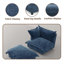 Upholstered Armchair with Footstool-1127813421