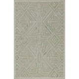Cyprus Hand-Tufted Cut/Loop Pile Textured Geometric Wool Rug