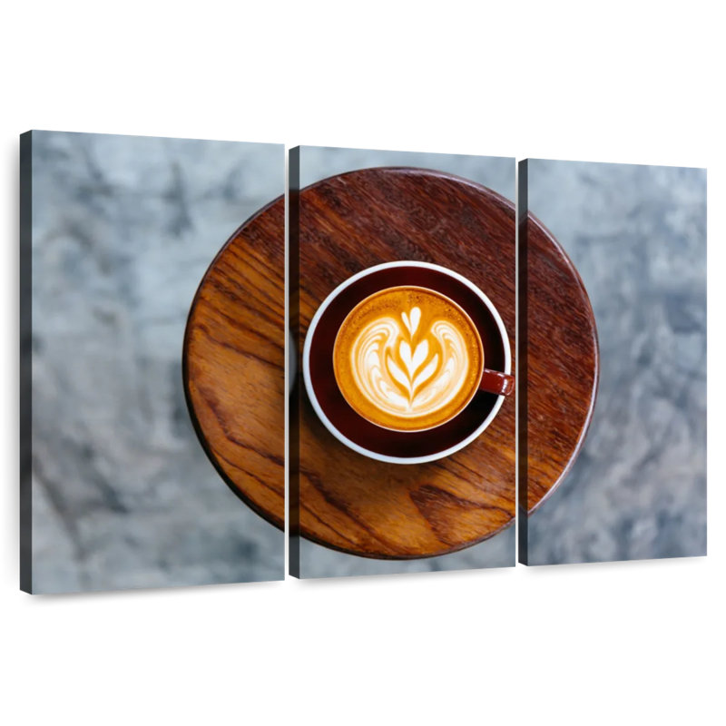 Café au lait artistique Yarlin, H 28 po x l 45 po