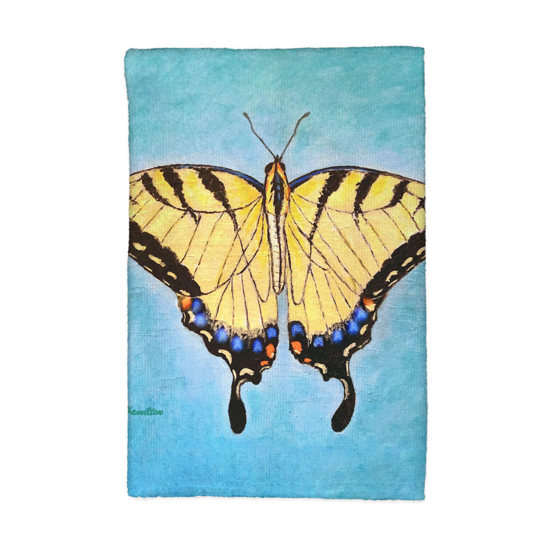 Spreadwing Tiger Swallowtail Butterfly Kitchen Towel