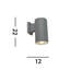 Cliburn 21.5cm H Outdoor Armed Sconce-254069681