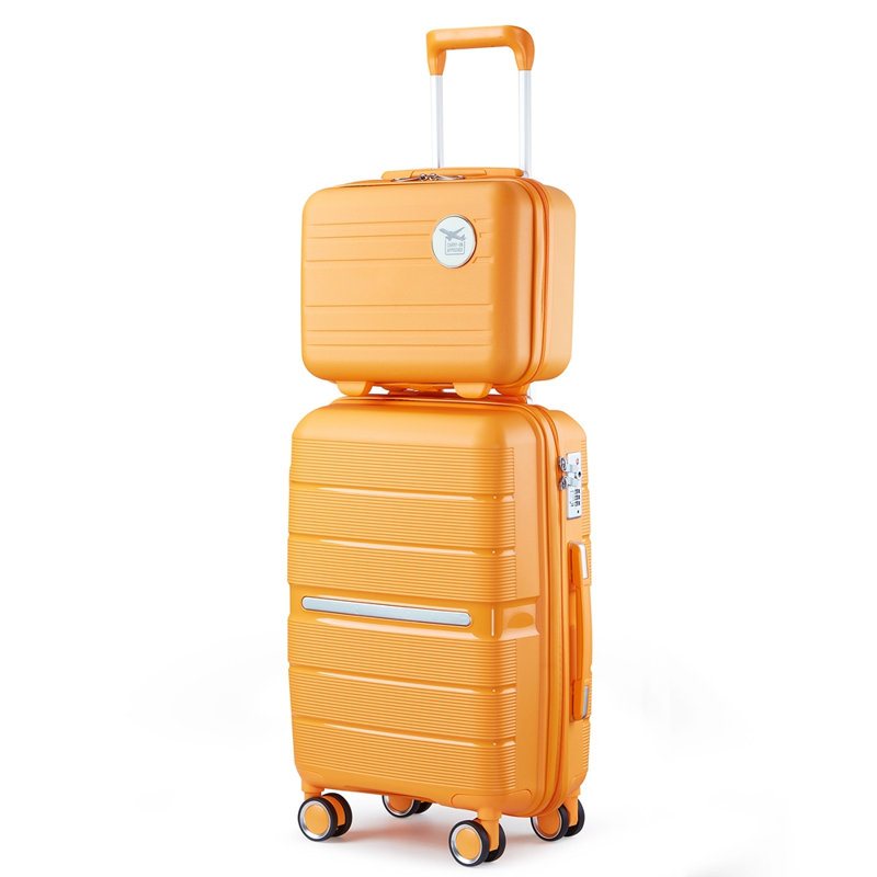 Ensembles de valises 4 pièces (14/20/24/28) Valise extensible légère et durable en PP