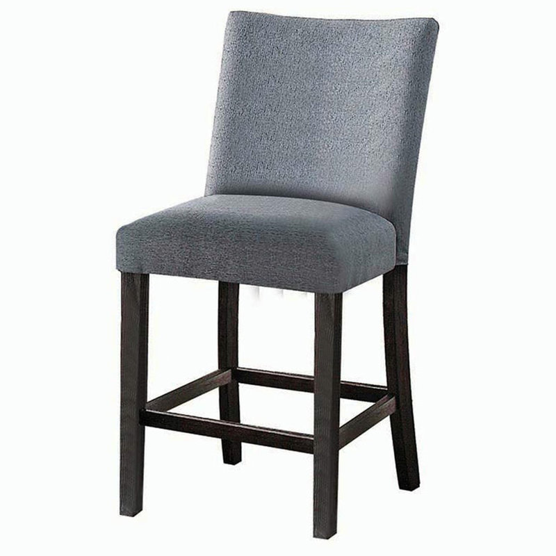 Chaise parsons Gelman à oreilles en gris / espresso patiné (ensemble de 2)
