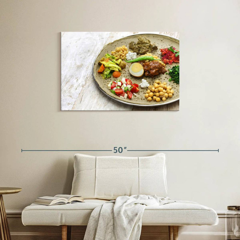 Cuisine végétarienne éthiopienne, H 24 po x l 36 po