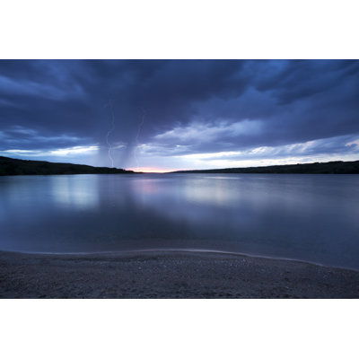 Storm At Buffalo Pound Saskatchewan Canada by Mysticenergy - No Frame Art Prints on Canvas