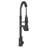 Matt Black Finish Kitchen Faucet 19" - Stainless Steel 304, Modern Style For Residential Use Contemporary Homes-905199366